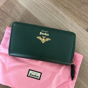 Gucci Garden Green Bat Wallet